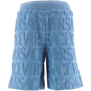 Versace Shorts - Badstof- Summer Sky Blue - Versace - 8 jaar (128) - Shorts