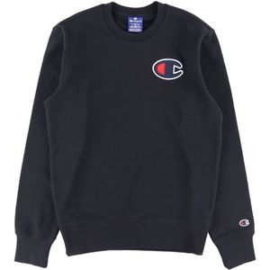 Champion Fashion Sweatshirt - Zwart m. Logo - Champion - 16-18 jaar (176-188) - Sweatshirt