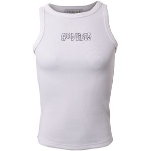 Hound Top - Rib - Gebroken wit m. Print - Hound - 16 jaar (176) - Tanktop
