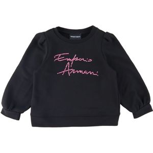 Emporio Armani Sweatshirt - Zwart m. Roze/Strass - Emporio Armani - 10 jaar (140) - Sweatshirt