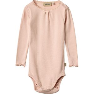 Wheat Romper L/æ - Rib - Veel - Powder - Wheat - 56 - Romper L/S