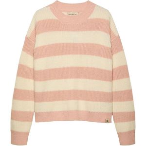 Calvin Klein Blouse - Gebreid - Ck Stripe - Peach Zweep - Calvin Klein - 10 jaar (140) - Blouse