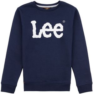 Lee Sweatshirt - Wiebelende afbeelding BB Crew - Navy Blazer - Lee - 9-10 jaar (134-140) - Sweatshirt