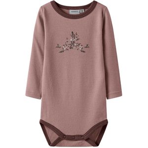 Name It Romper l/s - Wol - NbfWillow - Gewei/Lang Flower - Name It - 1½ jaar (86) - Romper L/S