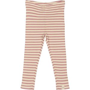 Petit Piao Leggings - Rib - Modaal - Nostalgisch Rose/Off White - Petit Piao - 56 - Leggings