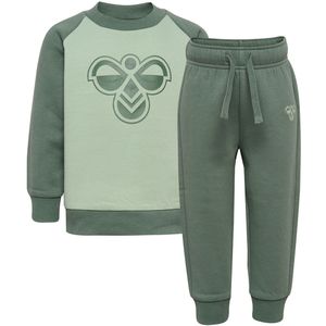 Hummel Sweatset - hmlMini - Lauwerkrans - Hummel - 4 jaar (104) - Joggingpakken