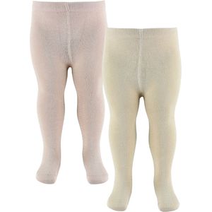 Minymo Panty's - 2-pack - Gepolijst Lilac/Crème - Minymo - 104/110 - Panty's