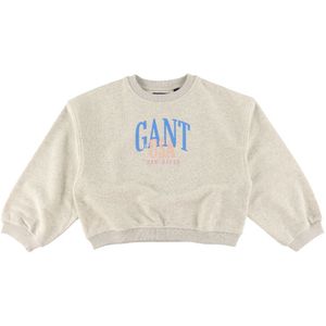 GANT Sweatshirt - C-hals - Rubber Grey Melange - GANT - 16 jaar (176) - Sweatshirt