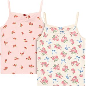 Konges Sløjd Onderhemden - 2-pack - GOTS - Bella Rosita/Roze Roz - Konges Sløjd - 2 jaar (92) - Onderhemd