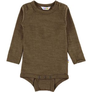 Joha Romper l/s - Wol/Zijde - Bruin Gevlekt - Joha - 50 - Romper L/S