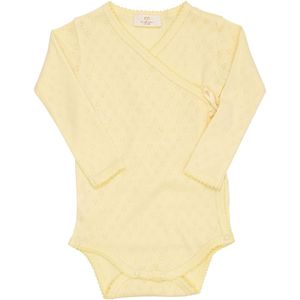 Copenhagen Colors Wikkelromper L/æ - Pale Yellow - Copenhagen Colors - 62 - Romper L/S