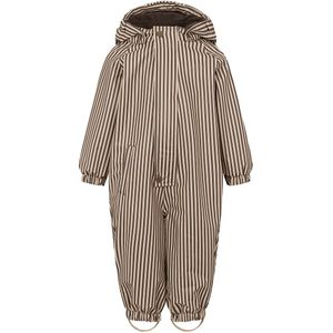 MarMar Regenpak M Fleece - PU - Orion - Brown Stripe - MarMar - 1 jaar (80) - Regenpak
