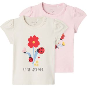 Name It T-Shirt - NbfFossa - 2-pack - Jet Stream - Name It - 56 - T-Shirts