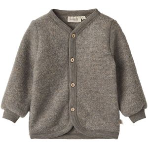 Wheat Cardigan - Wolfleece - Kari - Brown Melange - Wheat - 56 - Cardigan