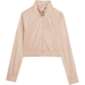 Juicy Couture Cardigan - Tasha - Fluweel - Braziliaans zand - Juicy Couture - Teen - XXS - Xtra Xtra Small - Cardigan