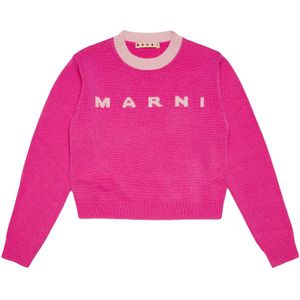 Marni Blouse - Gecrêpt - Wol - Roze m. Roze - Marni - 6 jaar (116) - Shirts