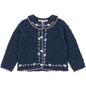 Konges Sløjd Cardigan - Gebreid - Rosier - Vaandrig Blue - Konges Sløjd - 1½ jaar (86) - Cardigan