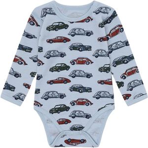 Hust and Claire Romper l/s - Wol - HCBo Cars - Baby Blue - Hust and Claire - 68 - Romper L/S
