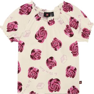 LEGO® Wear T-Shirt - LwtAja - Wit m. Rozen - LEGO® Wear - 4 jaar (104) - T-Shirts