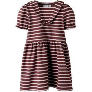 Name It Jurk - Rib - NmfKattie - Gebleekt Mauve/Andorra - Name It - 2 jaar (92) - Jurk