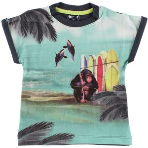 Me Too T-Shirt - Antraciet Grijs m. Aap/Surfboards - Me Too - 50 - T-Shirts