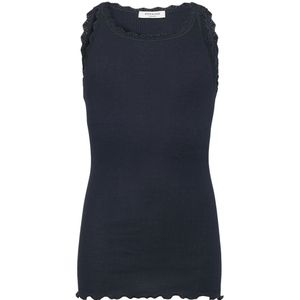 Rosemunde Top - Lang - Rib - Balta - Navy m. Veter - Rosemunde - 8 jaar (128) - Tanktop