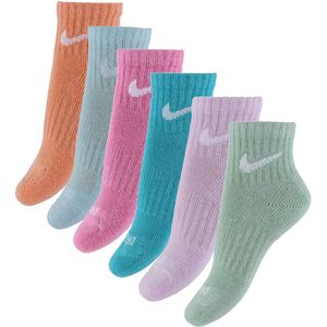 Nike Enkelsokken - Gedempt - Dri-Fit - 6-pack - Multicolour - Nike - 23,5/27 - Sokken
