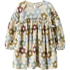 Lil Atelier Jurk - Loose - NmfTalia - Coconut Melk - Lil Atelier - 2 jaar (92) - Jurk