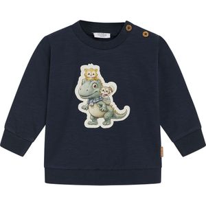 Hust and Claire Sweatshirt - Sofus - Navy m. Dieren - Hust and Claire - 68 - Sweatshirt