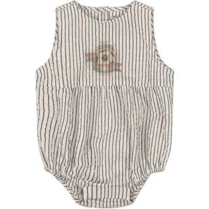 Konges Sløjd Zomerromper - Elliot - Stripe Blauw - Konges Sløjd - 62 - Zomer Rompers