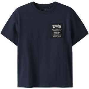 Name It T-Shirt - NkmVector - Navy Blazer - Name It - 11-12 jaar (146-152) - T-Shirt