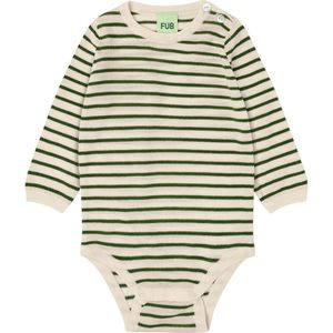 FUB Romper l/s - Gebreid - Wol - Ecru/Bos - FUB - 2 jaar (92) - Romper L/S