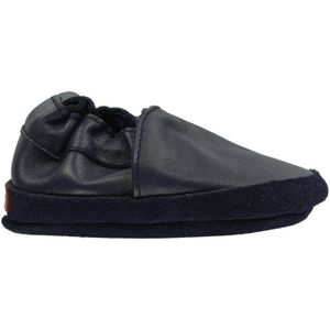 Melton Leren Slippers - Navy - Melton - 16/19 - Leren schoenen