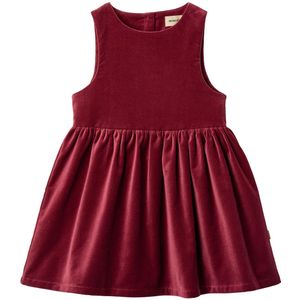 Wheat Jurk - Fluweel - Thelma - Ruby Rood - Wheat - 2 jaar (92) - Jurk