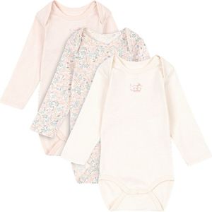 Fanga Fontana Rompers l/s - Fio - 3-pack - Prato Fiori - Fanga Fontana - 0-1 mnd - Romper L/S