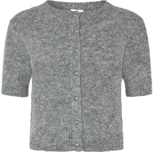Grunt Cardigan - Gebreid - GrLins - Dark Grey - Grunt - 8 jaar (128) - Cardigan