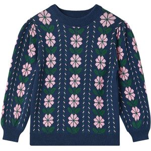 Fliink Blouse - Gebreid - Garden - Insignes Blue - Fliink - 86 - Shirts