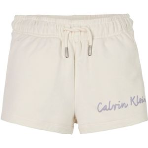 Calvin Klein Shorts - Script Logo - Tofu White - Calvin Klein - 8 jaar (128) - Shorts