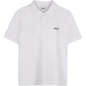 BOSS Polo - Wit m. Print - BOSS - 14 jaar (164) - Polo