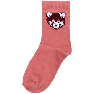 DYR Sokken - DIERENgalop - Oude Rose Rood Panda - DYR - 25/28 - Sokken