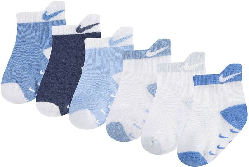 Nike - Sokken - Verspreid Blue - 6-pack - Enkelsokken