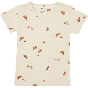 VACVAC T-Shirt - Rib - Ello - Croissant Mini - Beige - VACVAC - 3-4 jaar (98-104) - T-Shirts