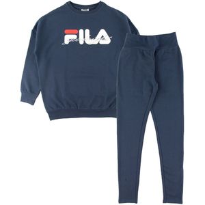 Fila Pyjama set - Navy m. Logo - Fila - XS - Xtra Small - Pyjama - Tweedelig