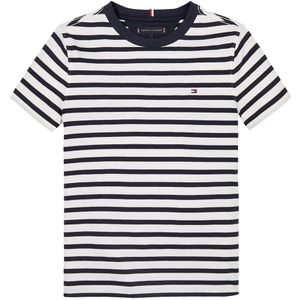 Tommy Hilfiger T-Shirt - Essential - Dark Nacht Navy/White Breto - Tommy Hilfiger - 16 jaar (176) - T-Shirt