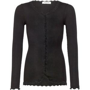 Rosemunde Cardigan - Rib - Balta - Zwart m. Veter - Rosemunde - 8 jaar (128) - Cardigan