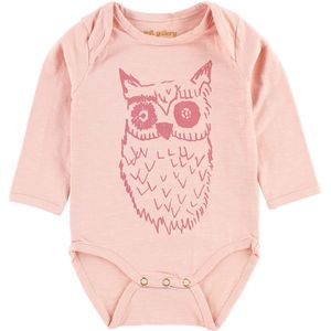 Soft Gallery Romper l/s - Bob - Roze m. Uil - Soft Gallery - 68 - Romper L/S