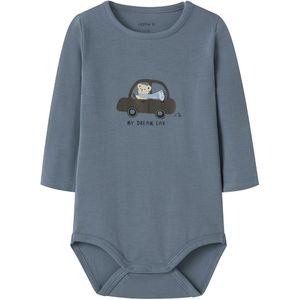 Name It Romper l/s - NbmRemus - Vuursteen Stone - Name It - 1½ jaar (86) - Romper L/S