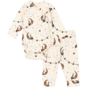 Konges Sløjd Set - Wikkelromper l/s/Leggings - Luna - Konges Sløjd - 50/56 - Romper L/S