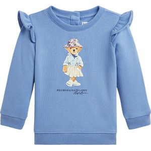 Polo Ralph Lauren Sweatshirt - Lichtblauw m. Knuffel/Rushes - Polo Ralph Lauren - 74 - Sweatshirt