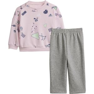 adidas Performance Sweatset - I Bluv Jogger - Roze/Grijs - adidas Performance - 1½ jaar (86) - Joggingpakken
